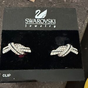 Swarovski Crystal Knot Earrings